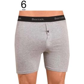 Berrak ELF568BER10596 Gri 6'lı Erkek Boxer
