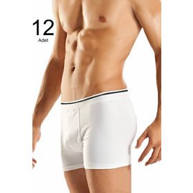 Berrak ELF568BER109712 12'li Beyaz Erkek Boxer