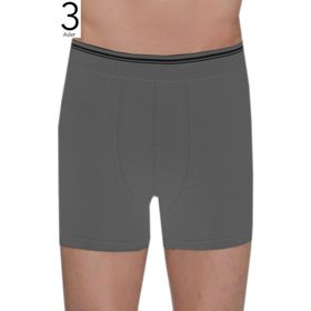 Berrak ELF568BER10973 Antrasit 3'lü Paket Likralı Erkek Boxer