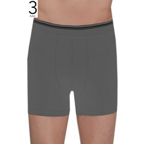 Berrak ELF568BER10973 Antrasit 3'lü Paket Likralı Erkek Boxer