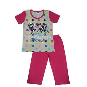 Berrak Kız Çocuk Kısa Kollu Pijama Takımı