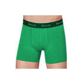 Berrak Premium Likralı Yeşil Modal Penye Erkek Boxer