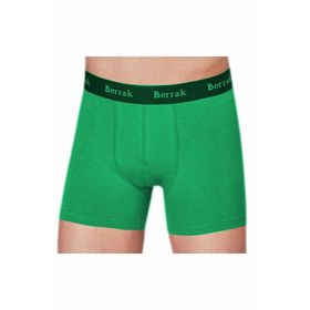 Berrak Premium Likralı Yeşil Modal Penye Erkek Boxer