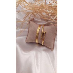 Bers Aksesuar ELVNÇCBÇ Çivi Ve Cartier Çelik Bileklik Set