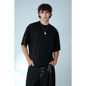 Bershka Kısa Kollu Boxy Fit Erkek T-shirt