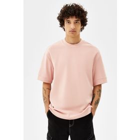 Bershka Kısa Kollu Boxy Fit Erkek T-shirt