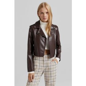 Bershka Suni Deri Biker Ceket
