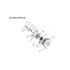 Bertolini 215 7 HP Dizel Çapa Makinası Starter Kapak Komple