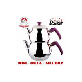 Besa Paslanmaz Çelik Orta Boy Çaydanlık
