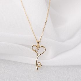 Besay Gold 14 Ayar Kalbimin Anahtarı Altın Kolye