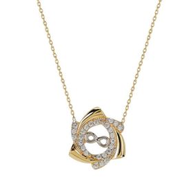 Besay Gold 14 Ayar Rüzgar Gülü Altın Kolye