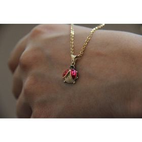 Besay Gold 14 Ayar Uğur Böceği Altın Kolye