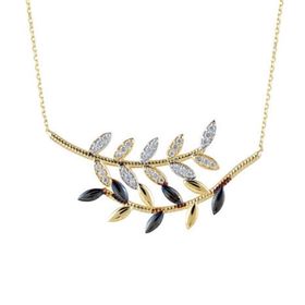 Besay Gold 14 Ayar Zeytin Dalı Altın Kolye