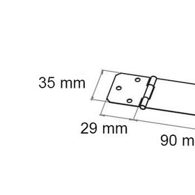 Beşel No:35 Krom Lüks Sandık Askısı