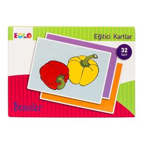 Besinler - Eğitici Kartlar - Eolo Eğitici Oyuncak Komisyon