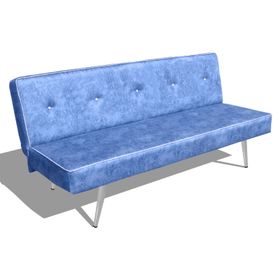 Best 3'lü Yataklı - Mavi Ofis Koltuğu