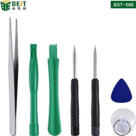 Best Bst-588 7 Parça Cımbızlı Telefon Kasa Kapak Ekran Açma Tamir Seti