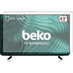 Best Ekran Beko 43 İnç 108 Ekran Tak Çıkar Şeffaf Askı İpli Tv Ekran Koruyucu Paneli