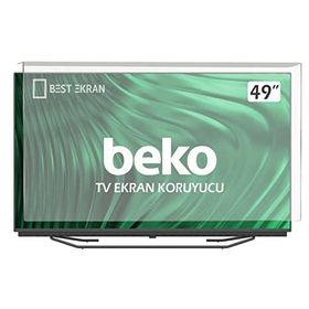 Best Ekran Beko B49L88505B 49 İnç 123 cmTak Çıkar Şeffaf Askı İpli Ekran Koruma Paneli