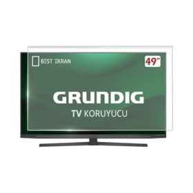 Best Ekran Grundig 49 İnç 123 cm Tak Çıkar Şeffaf Askı İpli Tv Ekran Koruyucu Paneli