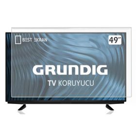 Best Ekran Grundig 49 İnç 123 Ekran Tak Çıkar Şeffaf Askı İpli Tv Ekran Koruyucu