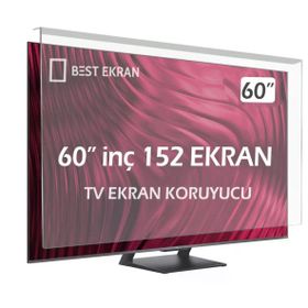 Best Ekran Grundig 60 İnç 152 Ekran Tv Tak Çıkar Şeffaf Askı İpli Ekran Koruyucu