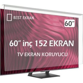 Best Ekran Grundig 60 İnç 152 Ekran Tv Tak Çıkar Şeffaf Askı İpli Ekran Koruyucu