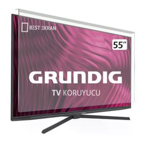 Best Ekran Grundig Miami 55 Ggu 9765 A 55 İnç Tak Çıkar Şeffaf Askı İpli Ekran Koruyucu