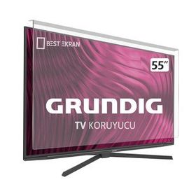 Best Ekran Grundig Miami 55 Ggu 9765 A 55 İnç Tak Çıkar Şeffaf Askı İpli Ekran Koruyucu