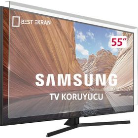 Best Ekran Samsung 55 İnç 140 Ekran Tak Çıkar Şeffaf Askı İpli Tv Ekran Koruyucu