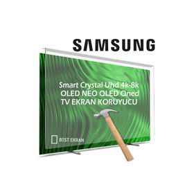 Best Ekran Samsung 55 İnç 140 Ekran Tak Çıkar Şeffaf Askı İpli Tv Ekran Koruyucu