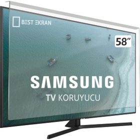 Best Ekran Samsung 58 İnç 146 Ekran Tak Çıkar Şeffaf Askı İpli Tv Ekran Koruyucu