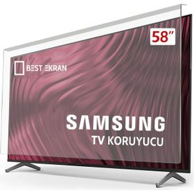 Best Ekran Samsung 58 İnç 147 Ekran Tak Çıkar Şeffaf Askı İpli Tv Ekran Koruyucu