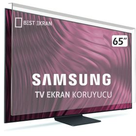 Best Ekran Samsung 65 İnç 163 Ekran Tak Çıkar Şeffaf Askı İpli Tv Ekran Koruyucu