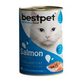 Best Pet Kısırlaştırılmış Somonlu 24x400 gr Kedi Konserve Maması