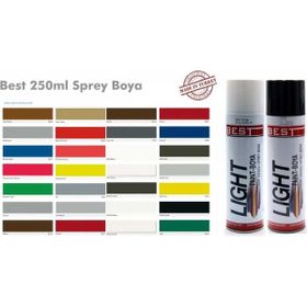 Best Ral 9005 Parlak Siyah 250 ml Akrilik Takviyeli Sprey Boya