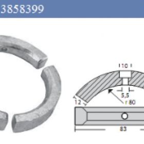 Best VP0099 Volvo Penta Katlanır 3 Kanatlı Pervane Tutya