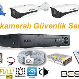 Besta KD-102 2 Dış Mekan Kameralı Her Şey Dahil Güvenlik Kamera Seti