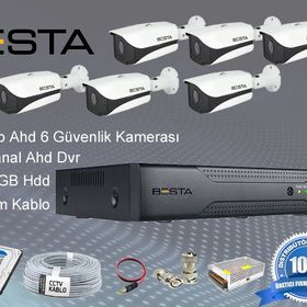 Besta KD-106 6 Dış Mekan Kameralı Her Şey Dahil Güvenlik Kamera Seti