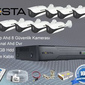 Besta KD-108 8 Dış Mekan Kameralı Herşey Dahil Güvenlik Kamera Seti