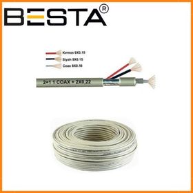 Besta KD-1330 2+1 0.22 30 mt CCTV Kamera Kablosu