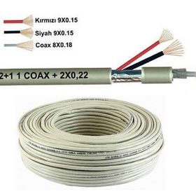 Besta KD-1382 250 mt 2+1 0.22 CCTV Kamera Kablosu