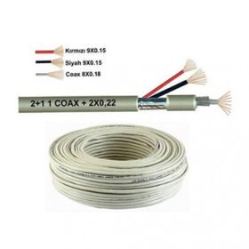 Besta KD-1382 250 mt 2+1 0.22 CCTV Kamera Kablosu