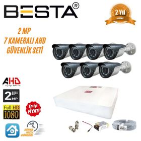 Besta KD-1557 2 MP AHD 1080P Gece Görüşlü 7 Kameralı Güvenlik Sistemi