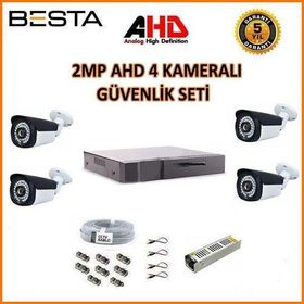 Besta KD-1624 2 MP AHD 1080P Gece Görüşlü 4 Kameralı Güvenlik Sistemi