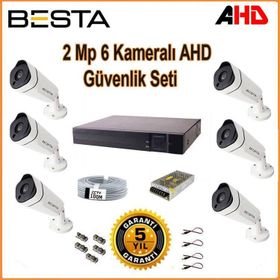 Besta KD-1816 2MP AHD 1080P Gece Görüşlü 6 Kameralı Güvenlik Sistemi