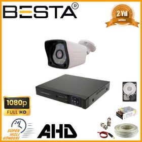 Besta KD-2121 2 MP 1080P 1 Dış Mekan Kameralı AHD Güvenlik Seti