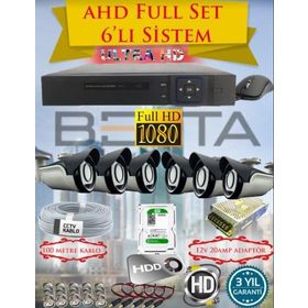 Besta KD-4156 2MP Ahd 1080P 6 Kameralı Güvenlik Seti
