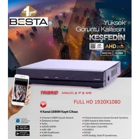 Besta KD-4254 AHD DVR 1080 2 MP Hibrit 4 Kanal Kamera Kayıt Cihazı