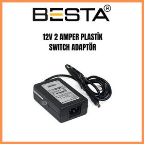 Besta KD-5694 12 Volt 2 Amper Plastik Switch Adaptör